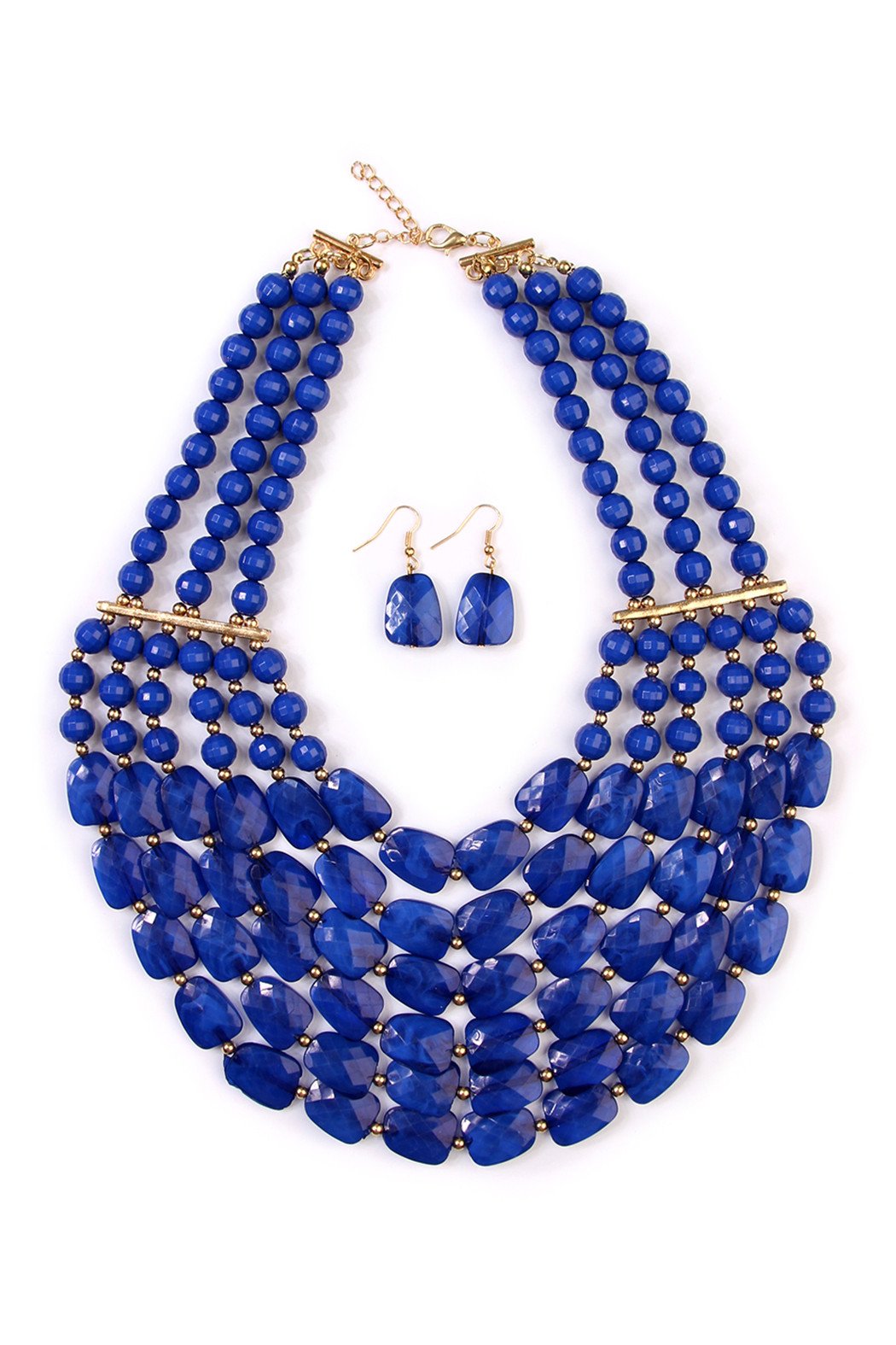 Beaded Statement Necklace Set