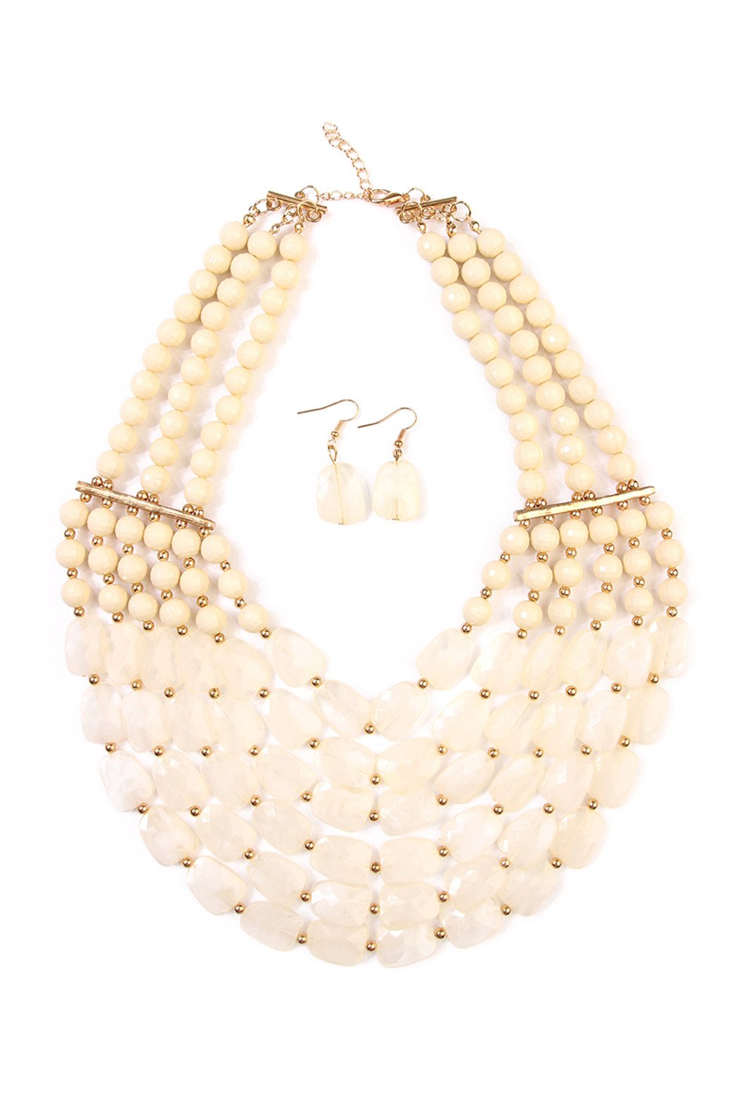 Beaded Statement Necklace Set