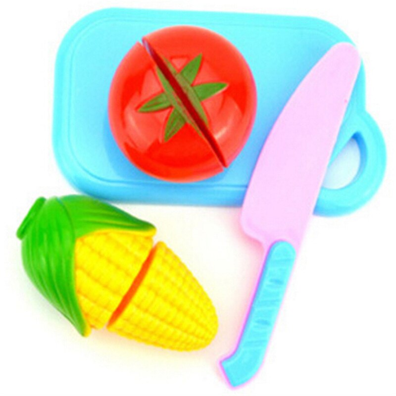 1Set Children Play House Toy Cut Fruit Plastic Vegetables  Educational Toys