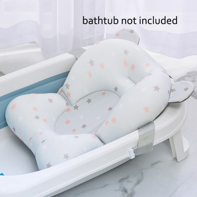 Cartoon Portable Baby Shower Bath Tub Pad Non-Slip Bathtub Mat Newborn Safety