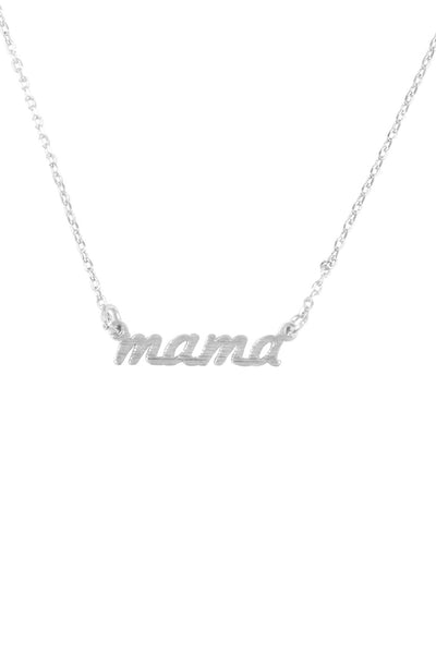 "Mama" Script Chain Necklace