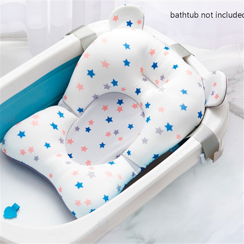 Cartoon Portable Baby Shower Bath Tub Pad Non-Slip Bathtub Mat Newborn Safety